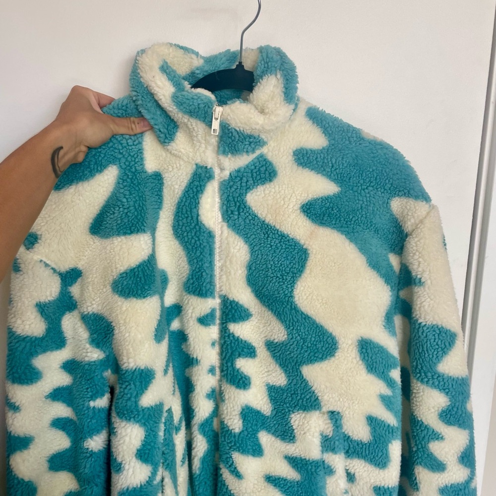 MENS 2XS ASOS oversized fleece jacket